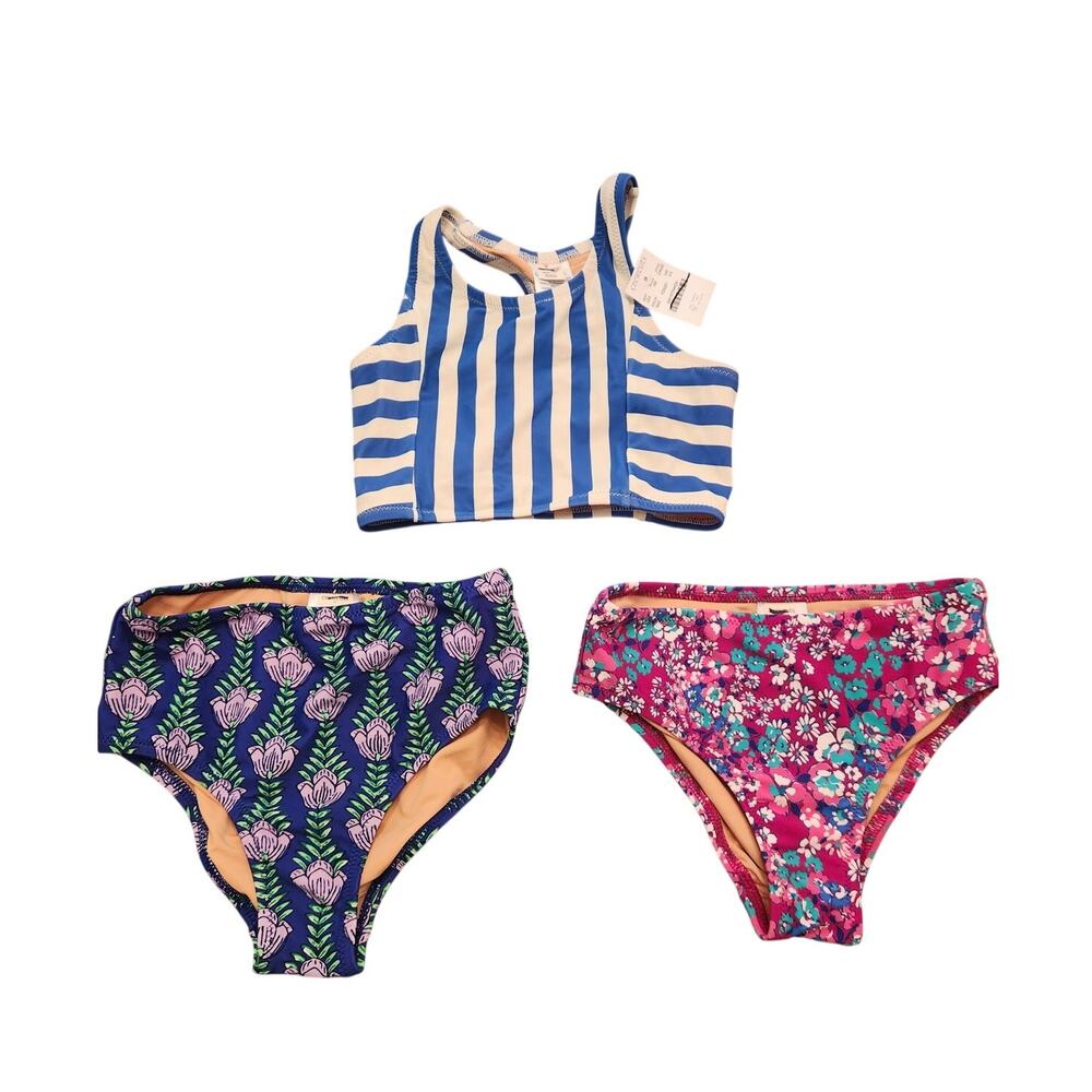 NWT & NWOT J.Crew Crewcuts Girls 3 Piece Swim Bundle 4/5